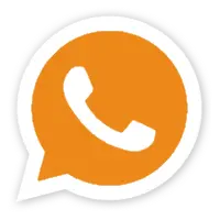 WhatsApp icon with orange chat bubble